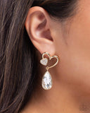 Paparazzi Coupling Up - Gold Earring