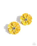 Paparazzi Growth Rate - Yellow Earring