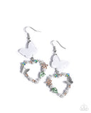 Paparazzi Flirty Flight - Green Earring