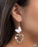 Paparazzi Flirty Flight - Green Earring