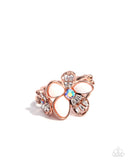 Paparazzi A Dizzy SHELL - Rose Gold Ring