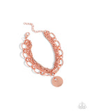 Paparazzi Coined Confidence - Copper Bracelet
