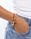 Paparazzi Meaningful Metamorphosis - Orange Bracelet
