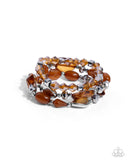 Paparazzi Lets Groove Tonight - Brown Bracelet