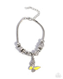 Paparazzi Luminescent Landing - Yellow Bracelet