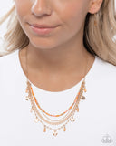 Paparazzi Sunset Someday - Orange Necklace