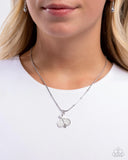 Paparazzi Adorable Ace - Silver Necklace