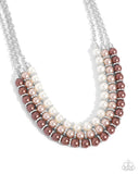 Paparazzi Promising Promenade - Brown Necklace