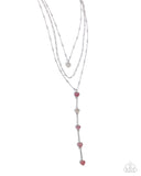 Paparazzi Valiant Valentine - Pink Necklace