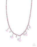 Paparazzi Shimmery Safeguard - Pink Necklace