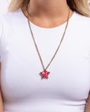 Paparazzi Lone Star Story - Red Necklace