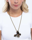 Paparazzi Flight Test - Brass Necklace
