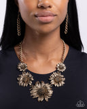 Paparazzi Sunflower Spring - Gold Necklace