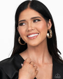 Paparazzi Cheetah Clique - Gold  Earring