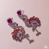 Paparazzi Flamingo Freestyle - Pink Earring