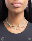 Paparazzi Sweetheart Sequel - Green Necklace