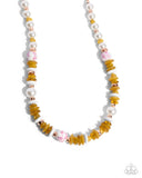 Paparazzi Porcelain Pizzazz - Pink Necklace