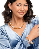 Paparazzi Porcelain Pizzazz - Blue Necklace