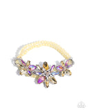 Paparazzi Floral Factor - Yellow Bracelet