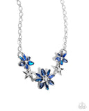 Paparazzi Floral Feature - Blue Necklace