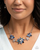 Paparazzi Floral Feature - Blue Necklace