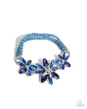 Paparazzi Floral Factor - Blue Bracelet
