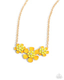 Paparazzi Botanic Beginner - Yellow Necklace