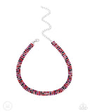 Paparazzi Terrific Trio - Red Necklace