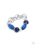 Paparazzi Pearly Passenger - Blue Bracelet