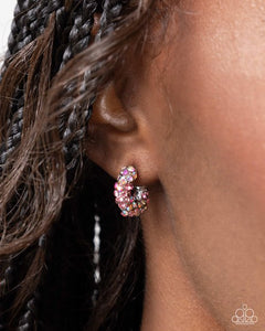 Paparazzi Iridescent Improv - Pink Earring