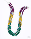 Paparazzi Trendy Trio - Green Necklace