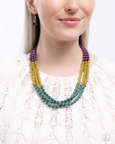 Paparazzi Trendy Trio - Green Necklace