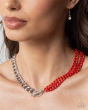 Paparazzi Iridescent Icon - Red Necklace