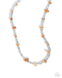 Paparazzi Earthy Expertise - Orange Necklace