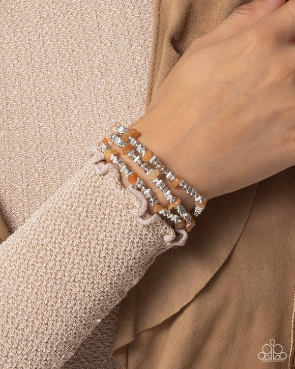 Paparazzi Naturally Talented - Orange Bracelet