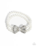 Paparazzi Admirable Aria - White Bracelet