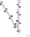 Paparazzi Seesaw Statement - Blue Necklace