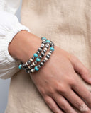 Paparazzi Southwestern Surprise - Blue Bracelet