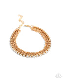 Paparazzi Excessive Empire - Gold Bracelet