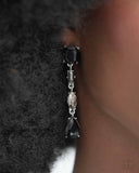 Paparazzi Cascading Class - Black Earring