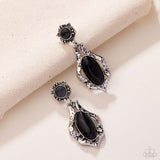 Paparazzi High-End Reservation - Black Earring