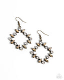 Paparazzi Pampered Promise - Brass Earring