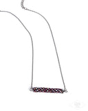 Paparazzi Timelessly Twinkling - Red Necklace