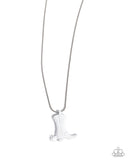 Paparazzi Boot Scootin' Bravado - White Necklace