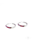 Paparazzi GLITZY By Association - Pink Multi Earring
