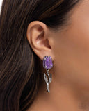 Paparazzi Timeless Tulip - Purple Earring