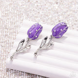 Paparazzi Timeless Tulip - Purple Earring