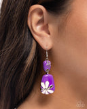 Paparazzi Floral Familia - Purple Earring