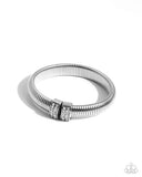 Paparazzi Tailored Transit - White Bracelet