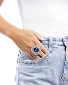 Paparazzi Bedazzled Babe - Blue Ring